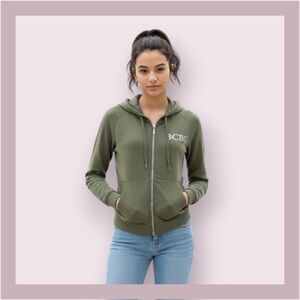 BCBG Maxazria Green Graphic Hoodie